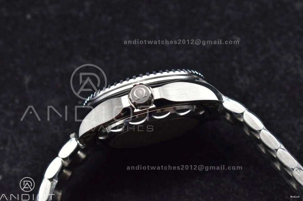 1:1 Black Edition SS TF Seamaster on A2824 Ceramic Blue Bezel Bracelet Best Dial Deep 6000M SS Ultra 0103